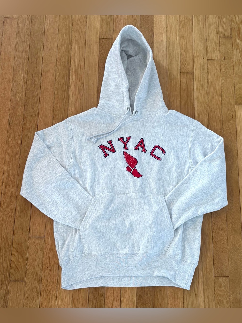 Champion Reverse Weave NYAC New York Athletic Club Medium Grey Hoodie